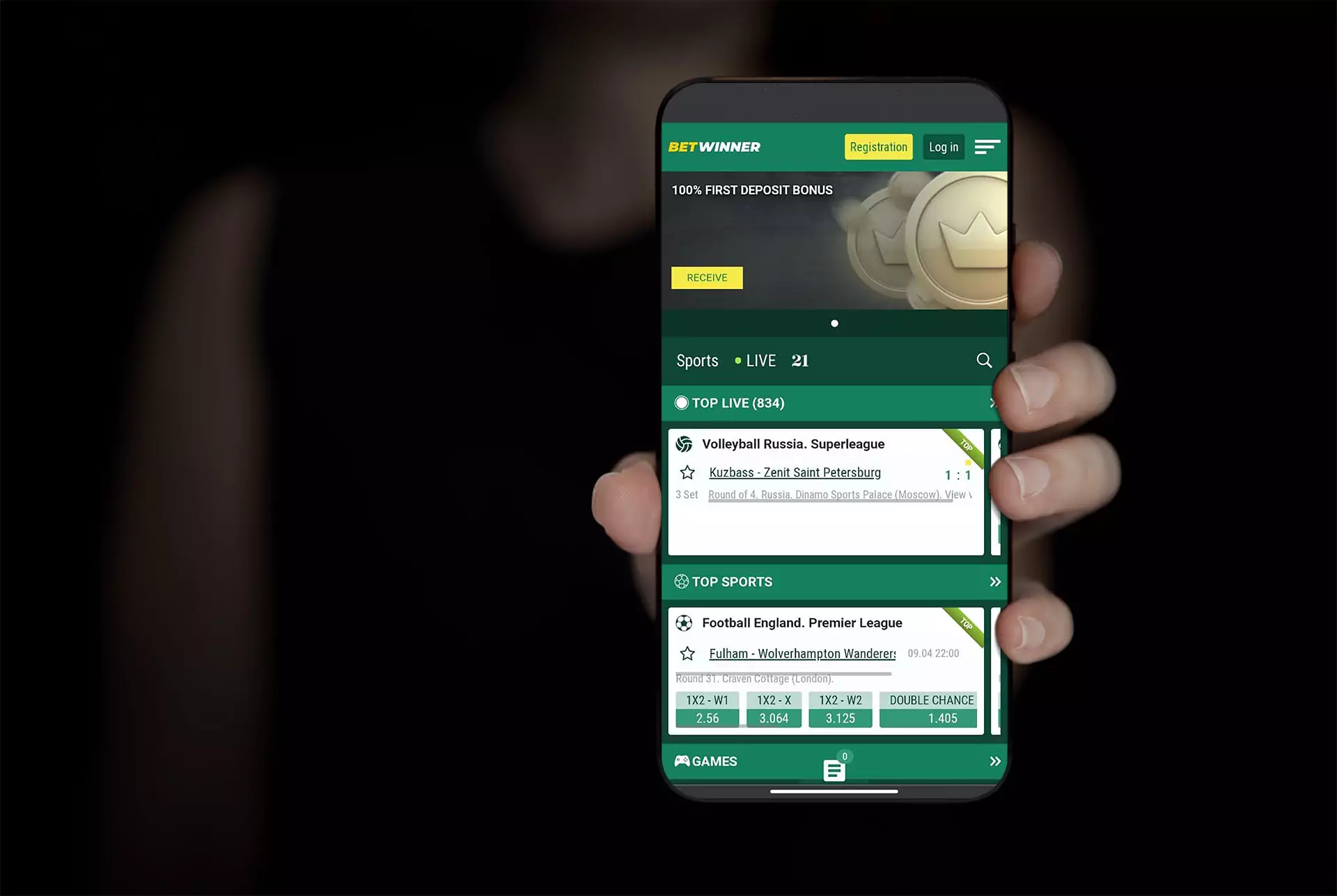 Be sure that it's a trustworthy and official Betwinner website.