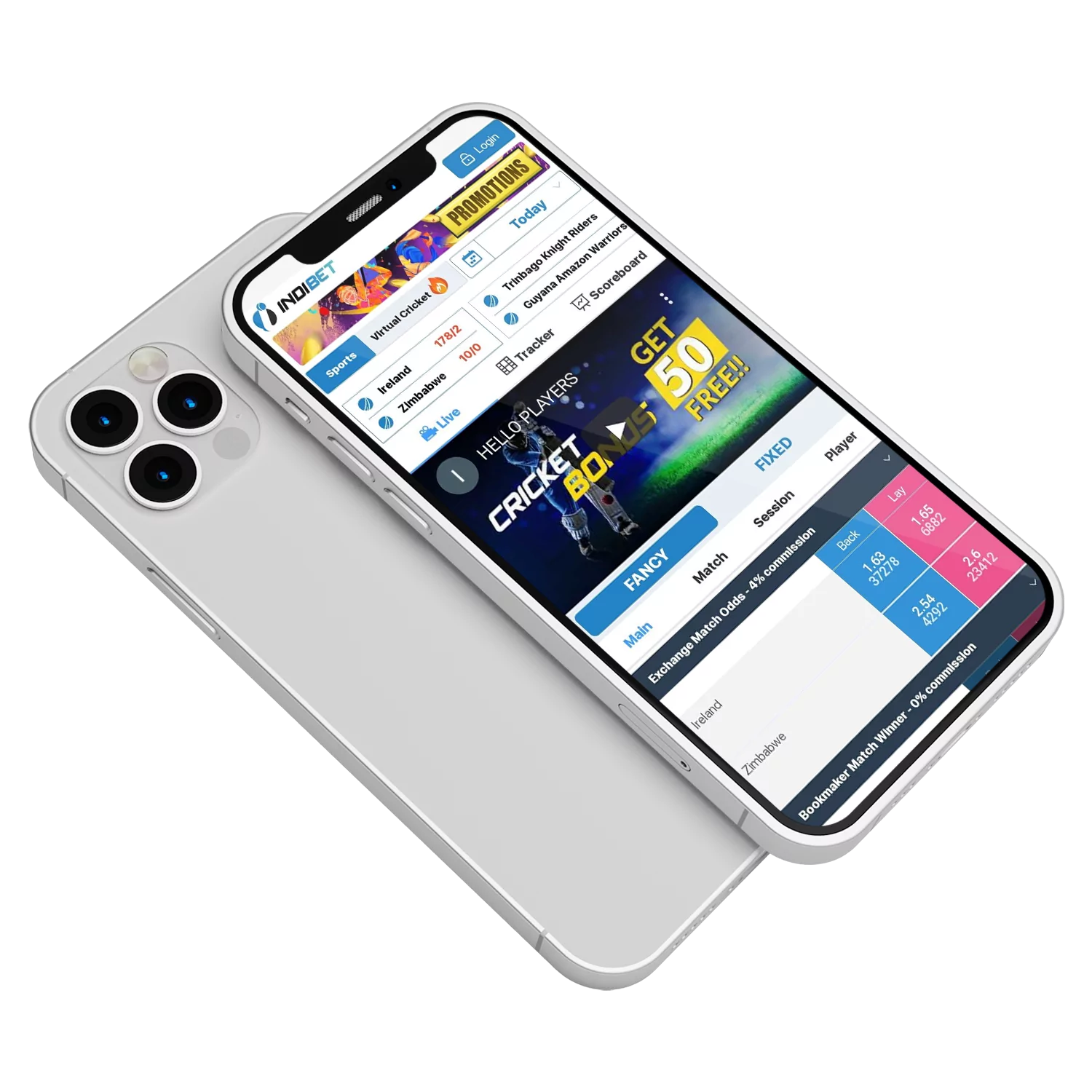 Here you find our overview of the Indibet app.