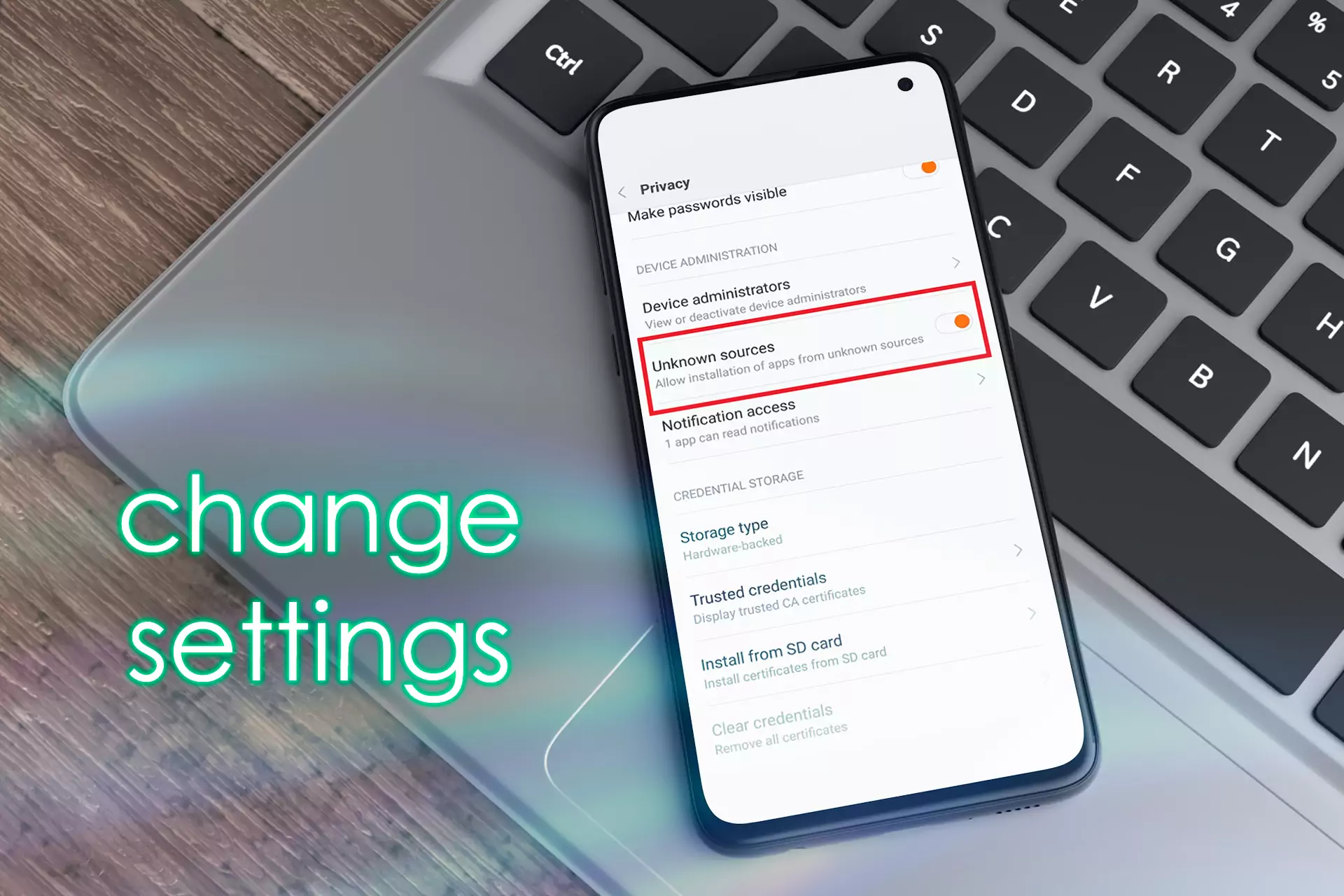 Go to the security settings of your smartphone and allow the installation from unknown sources.