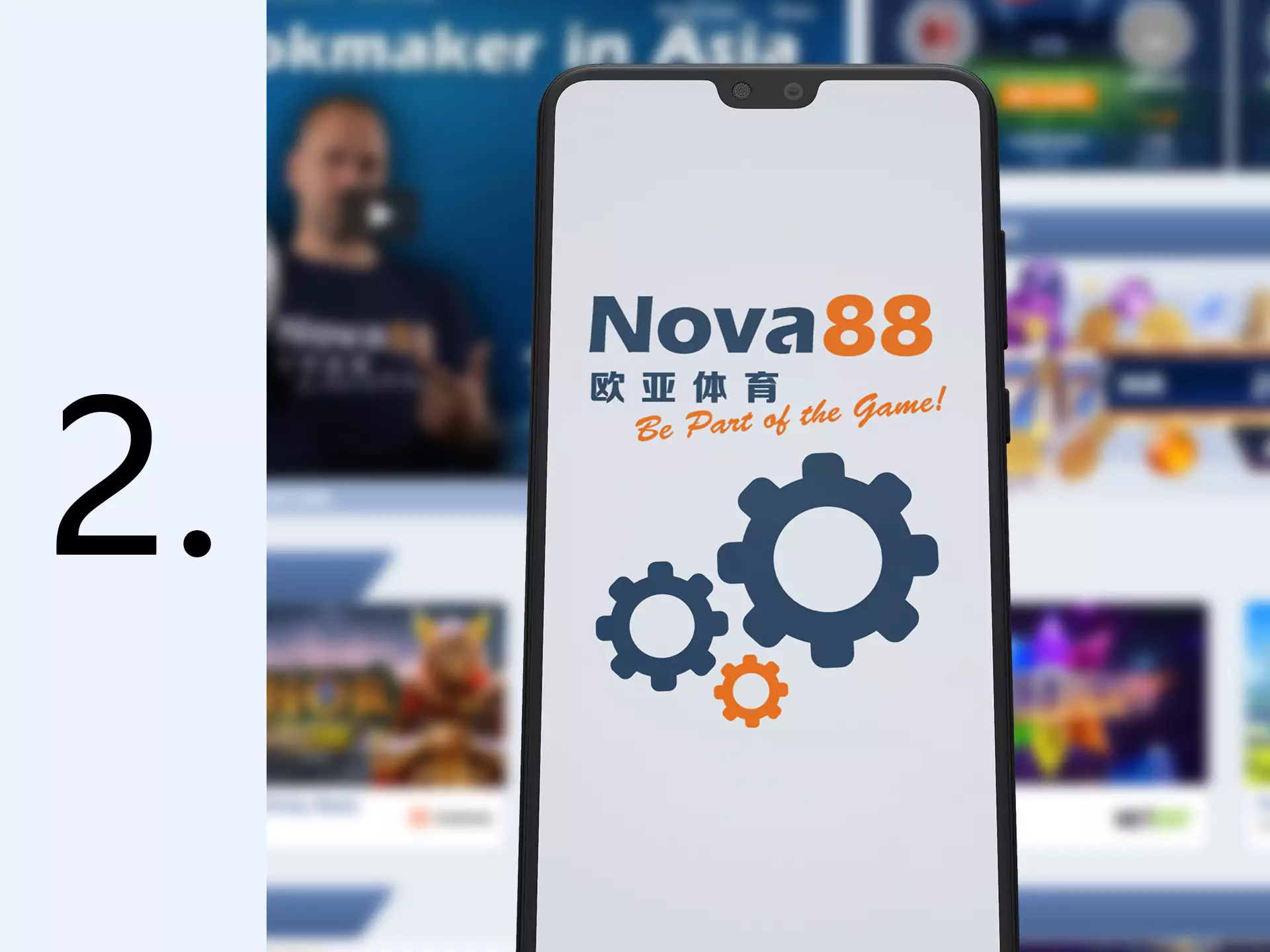 For next step your need to go in the settings.