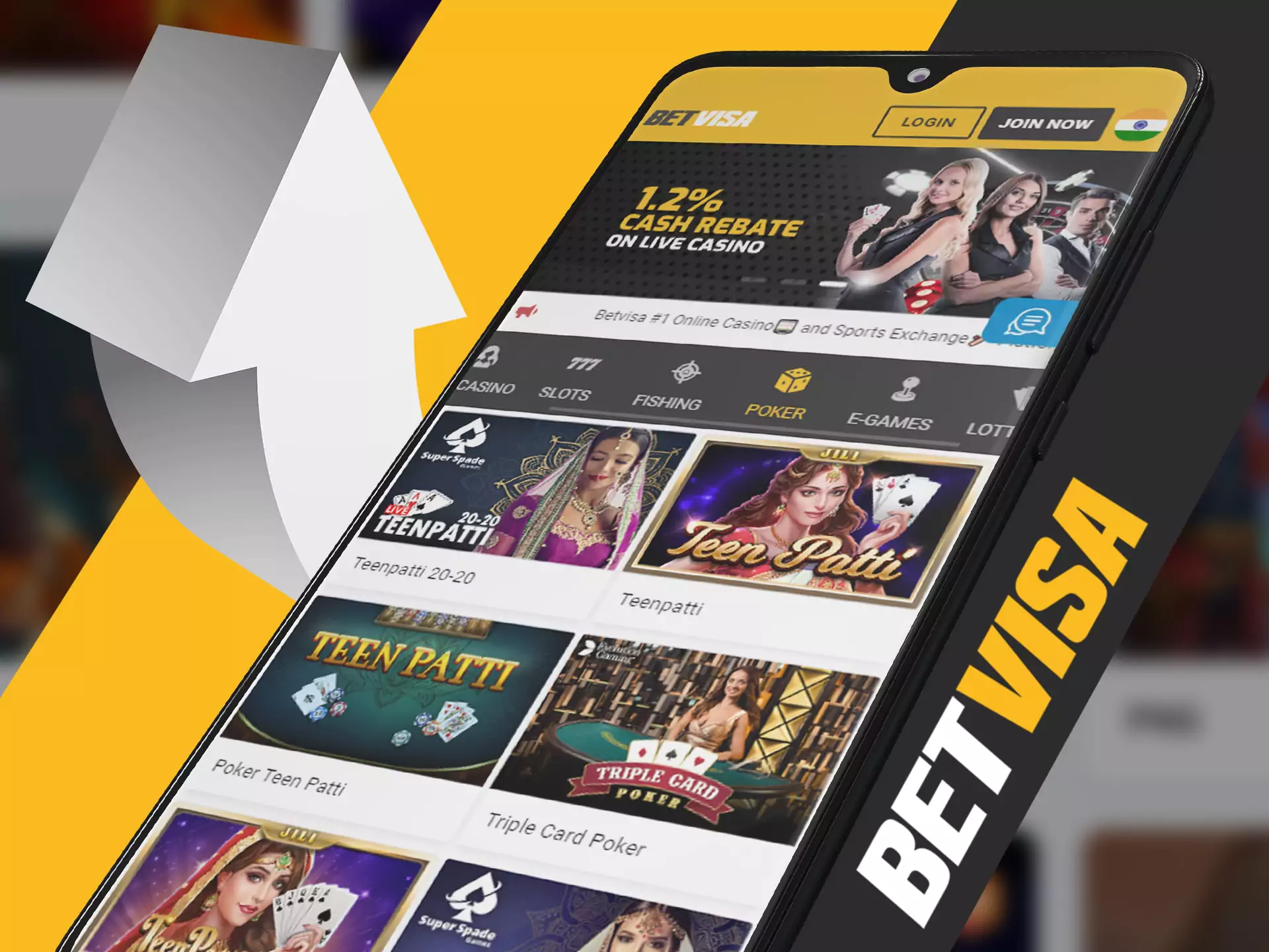 Betvisa app can update automatically after you log in.