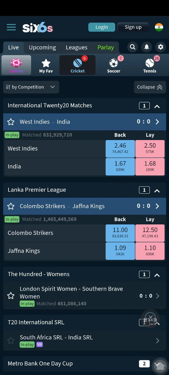 Visit the official website of the Six6s.