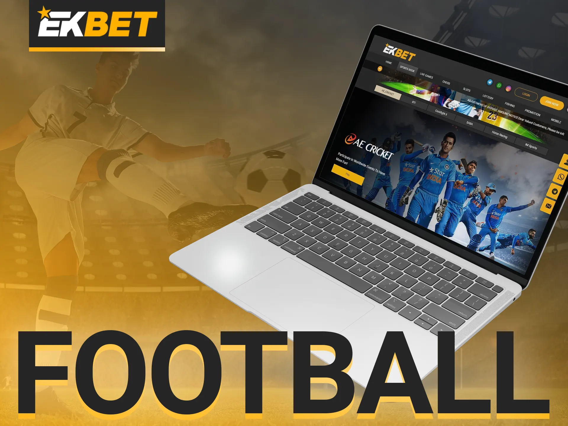 Bet on football with EKbet.