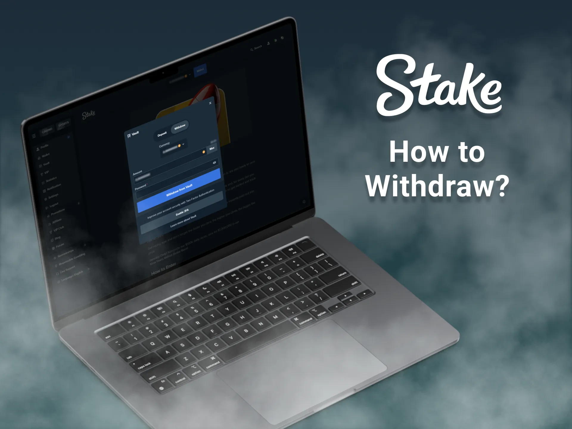 How to withdraw funds from a Stake account.