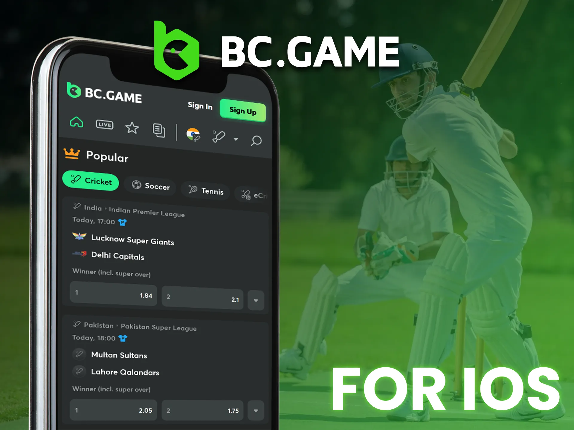 Learn how to use the PWA version of the BC Game app for iOS.