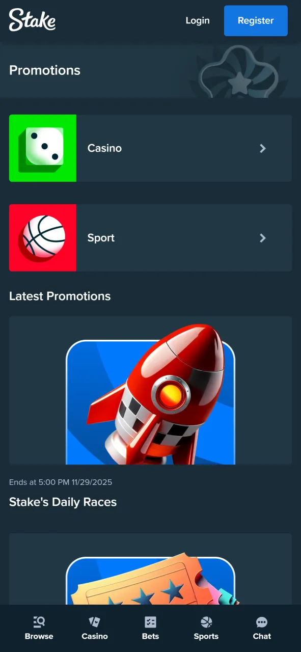 Unlock exciting bonuses available for Indian users on the Stake app.