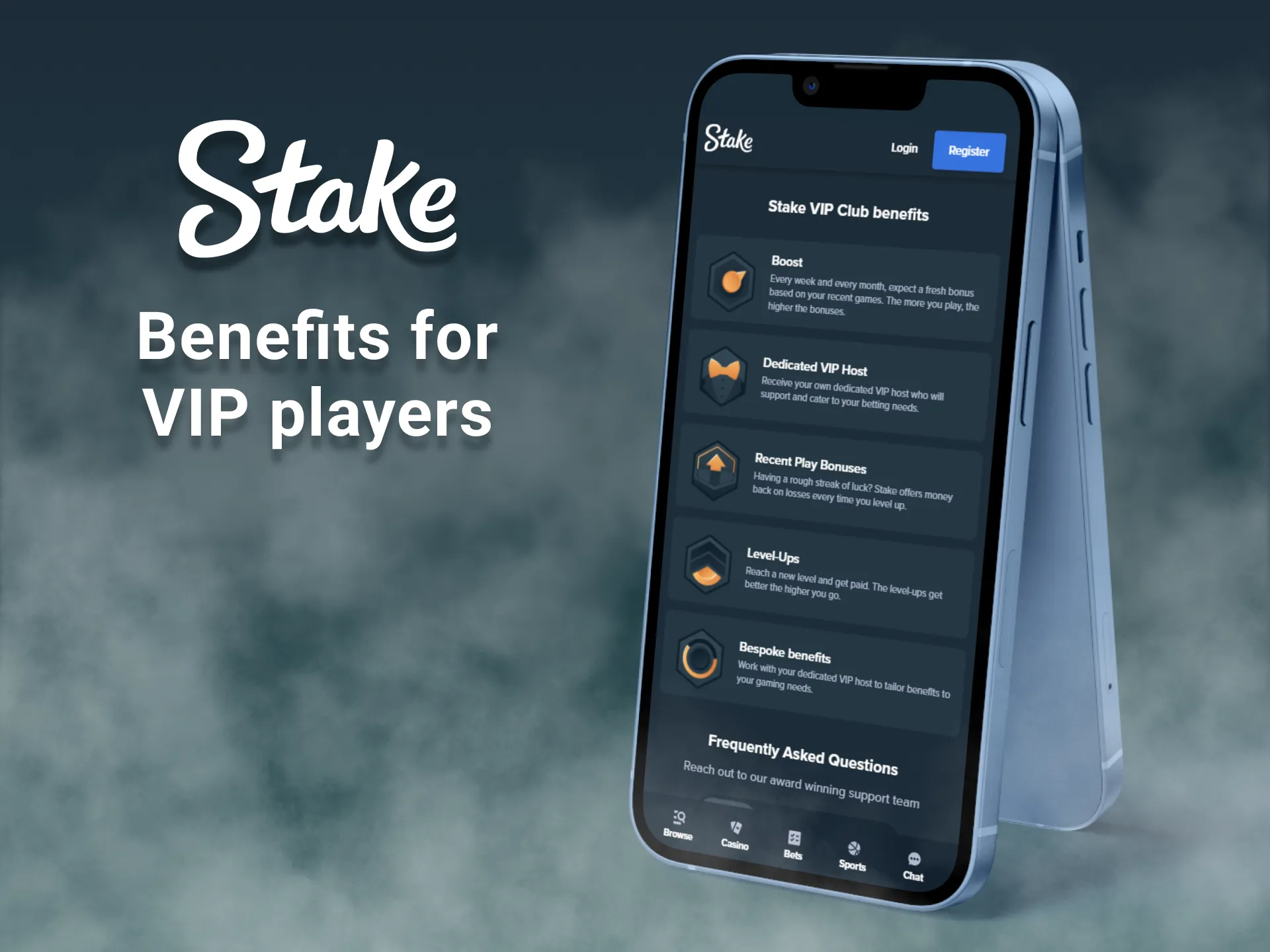 Discover exclusive benefits available for VIP players at Stake.