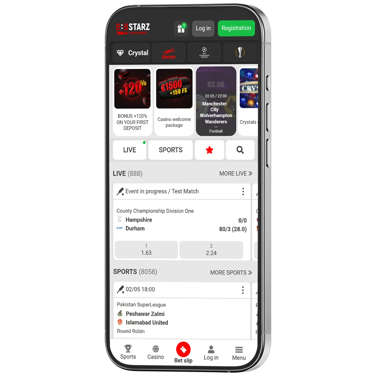 888Starz is a popular sports betting platform offering live matches, casino slots, and fast payouts.