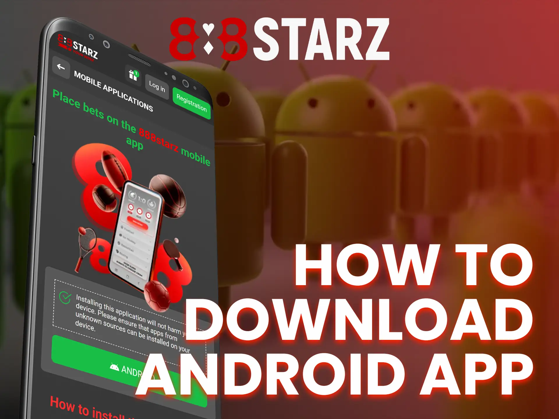 Learn how to install the 888Starz app for Android.