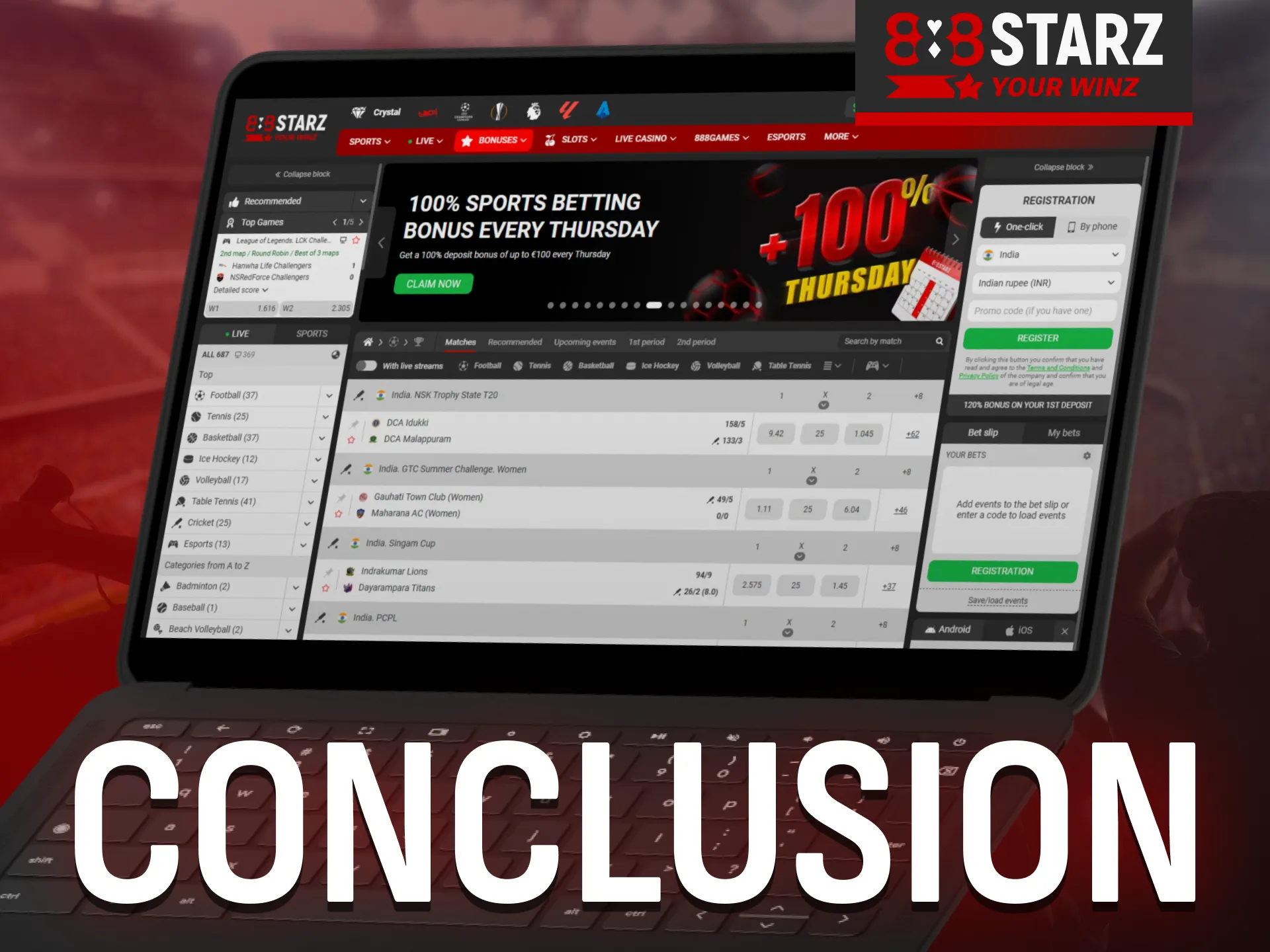 888Starz offers exciting and regular bonuses for Indian players.