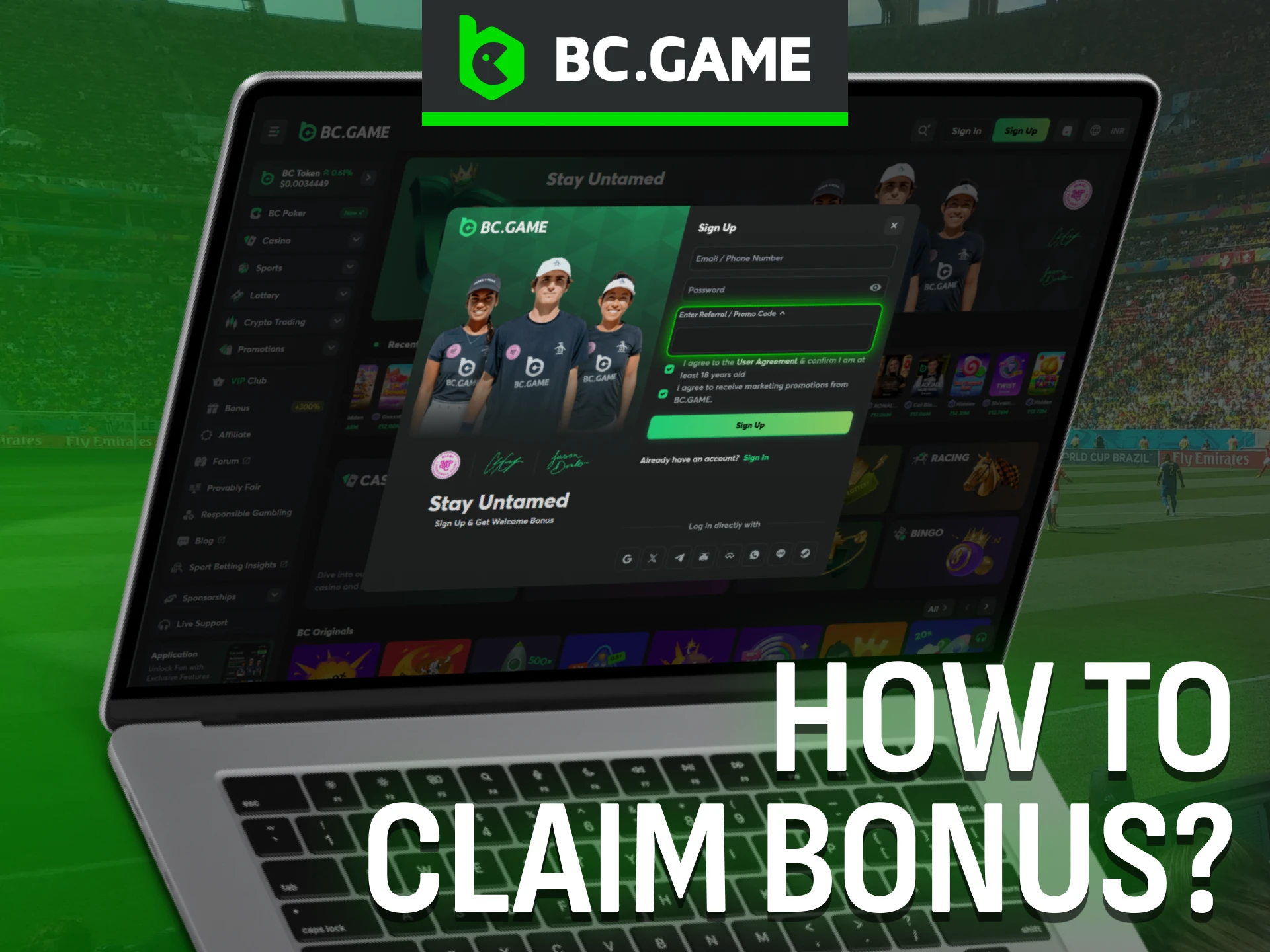Find out how to claim the BC Game bonus quickly and easily.