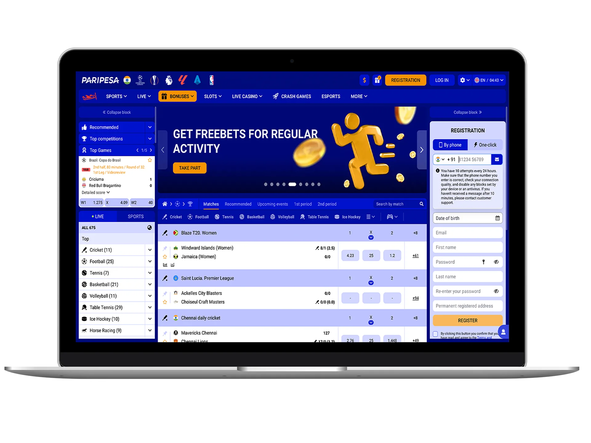 Visit Paripesa and get exclusive deals for cricket betting fans.