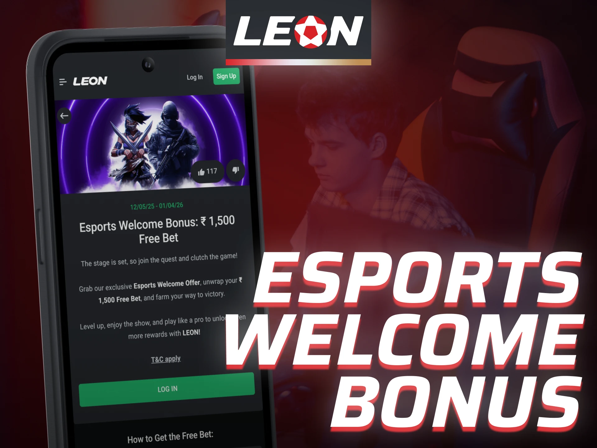 Enjoy esports bonuses by betting via the Leon Bet app.