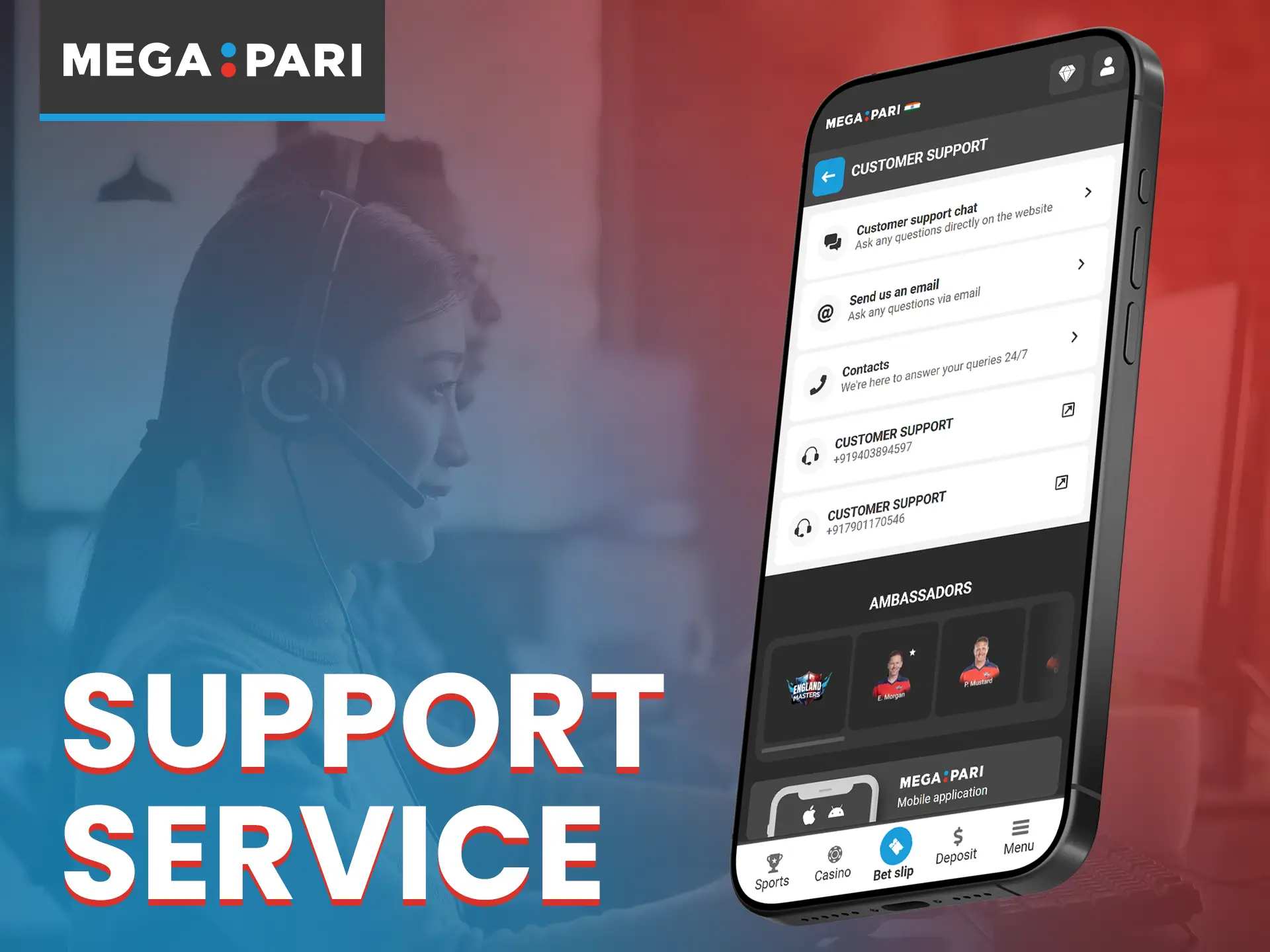 Megapari support team is available 24/7 via chat, phone, email, and socials.