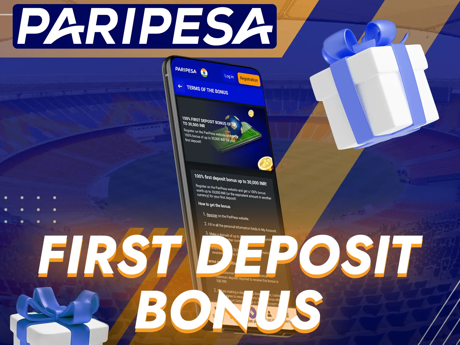 Paripesa offers a first deposit bonus for new players.