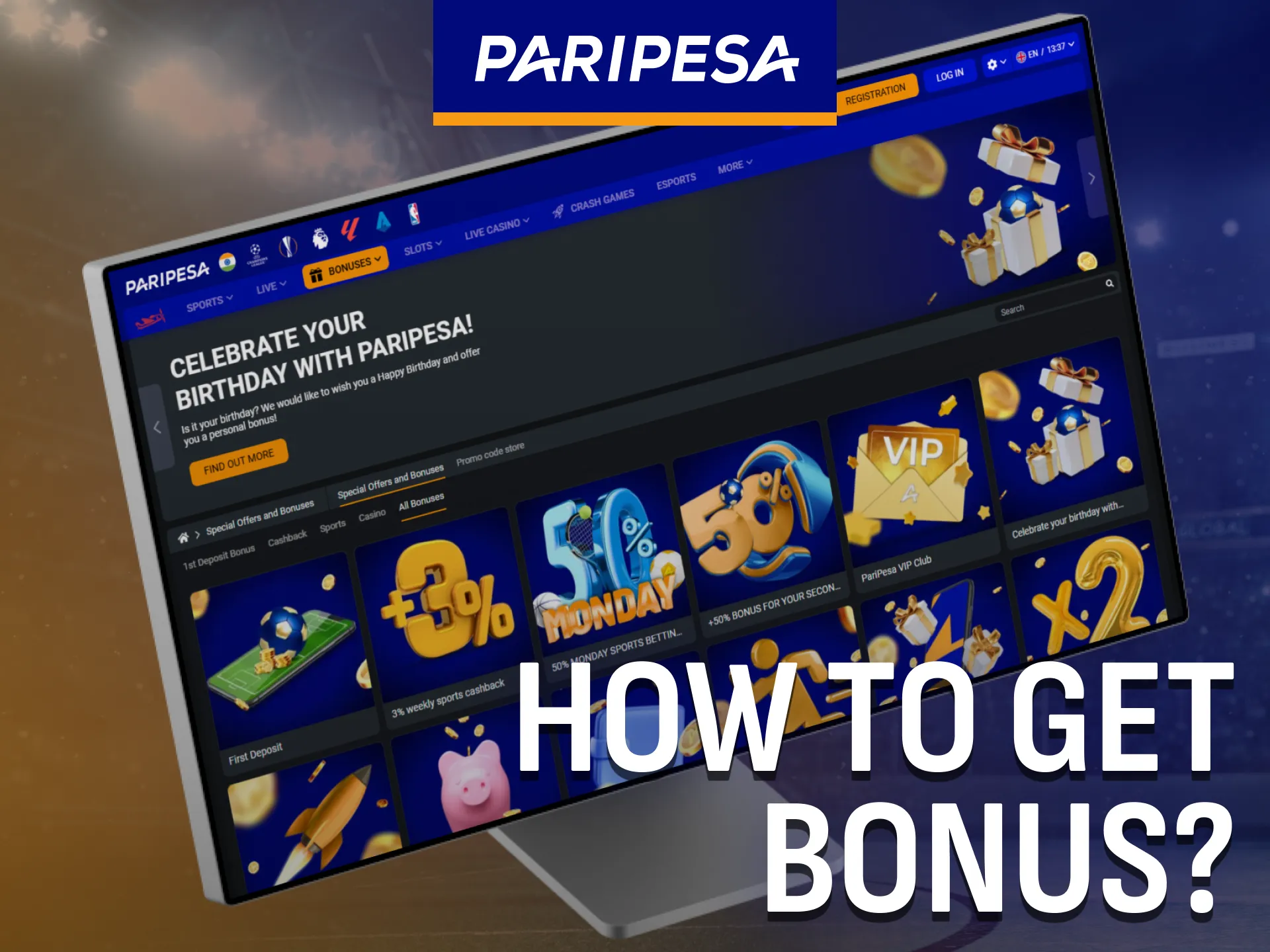 Learn how to get the Paripesa bonus quickly and easily.