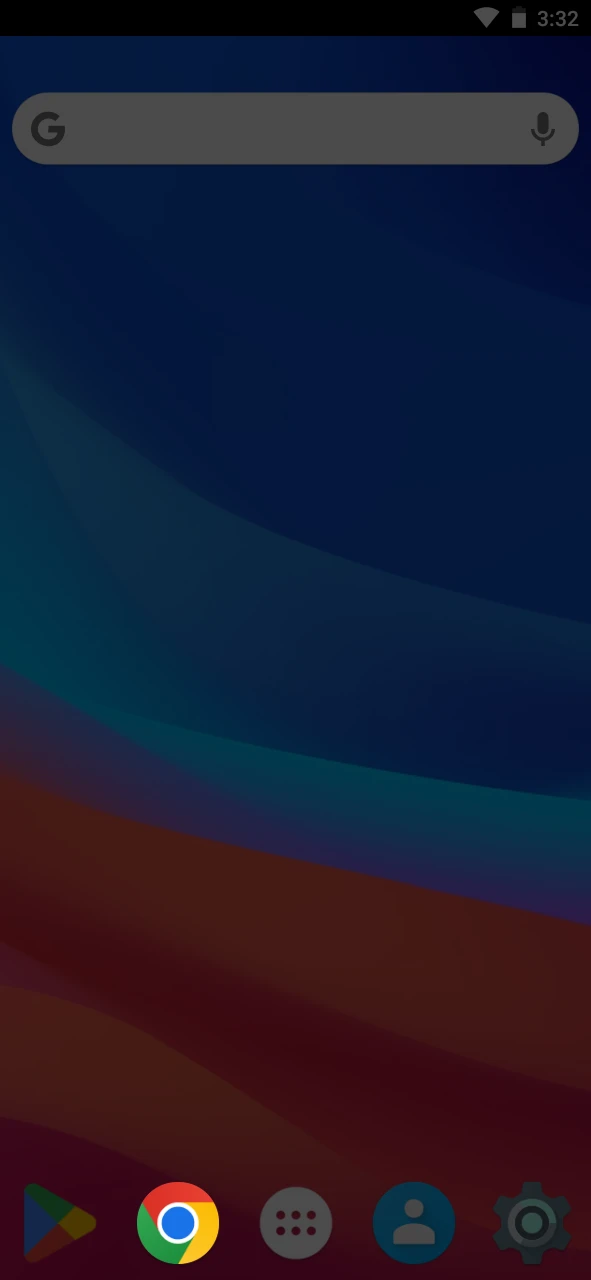 Open the browser on your Android device to go to the SapphireBet website.