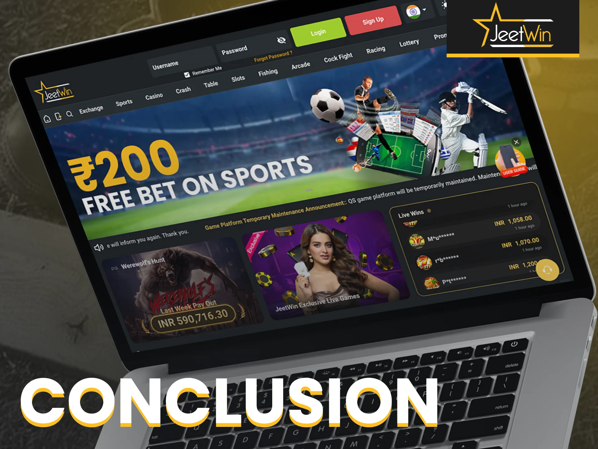 Final thoughts and why you should try Jeetwin today.