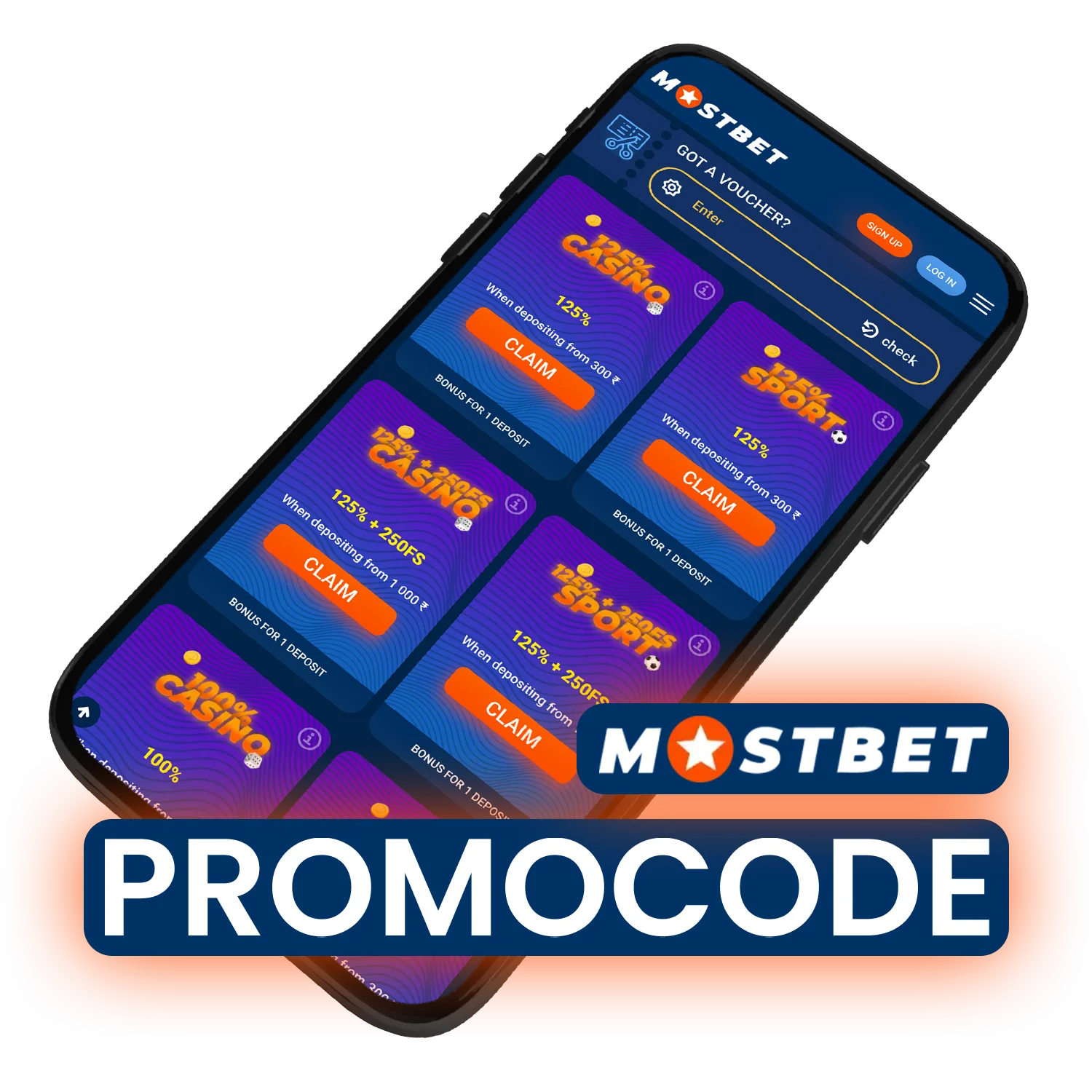 Activate your Mostbet promo code in India and start betting.