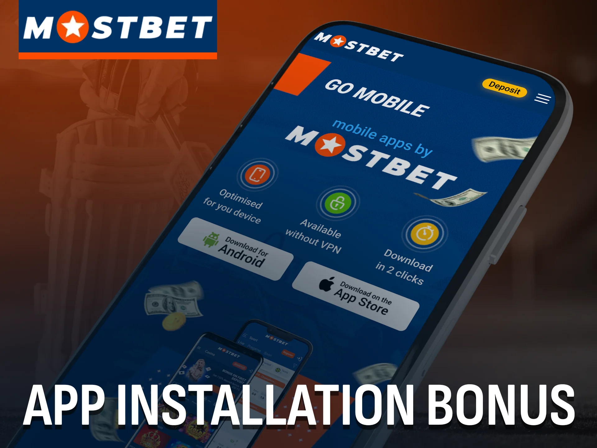 Install the app and claim your Mostbet bonus instantly.