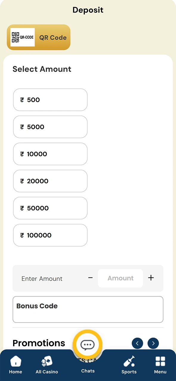 Top up your Satbet wallet.