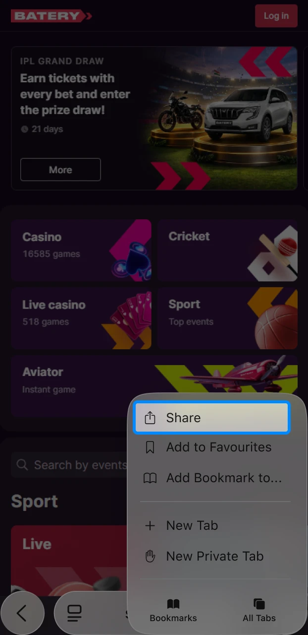 Tapping the "Add" button in Safari to finalize the PWA installation on an iOS home screen.
