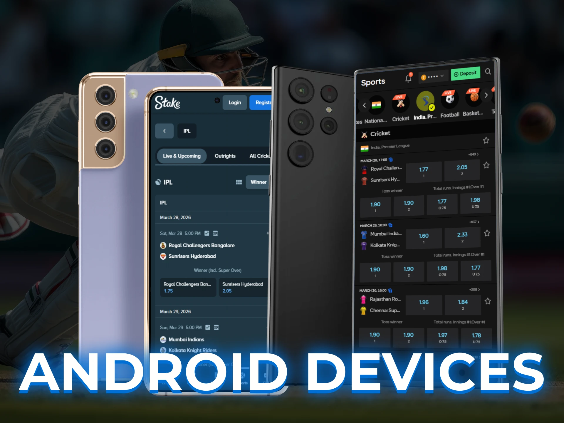 Compatible Android devices and system requirements for installing IPL betting apps.