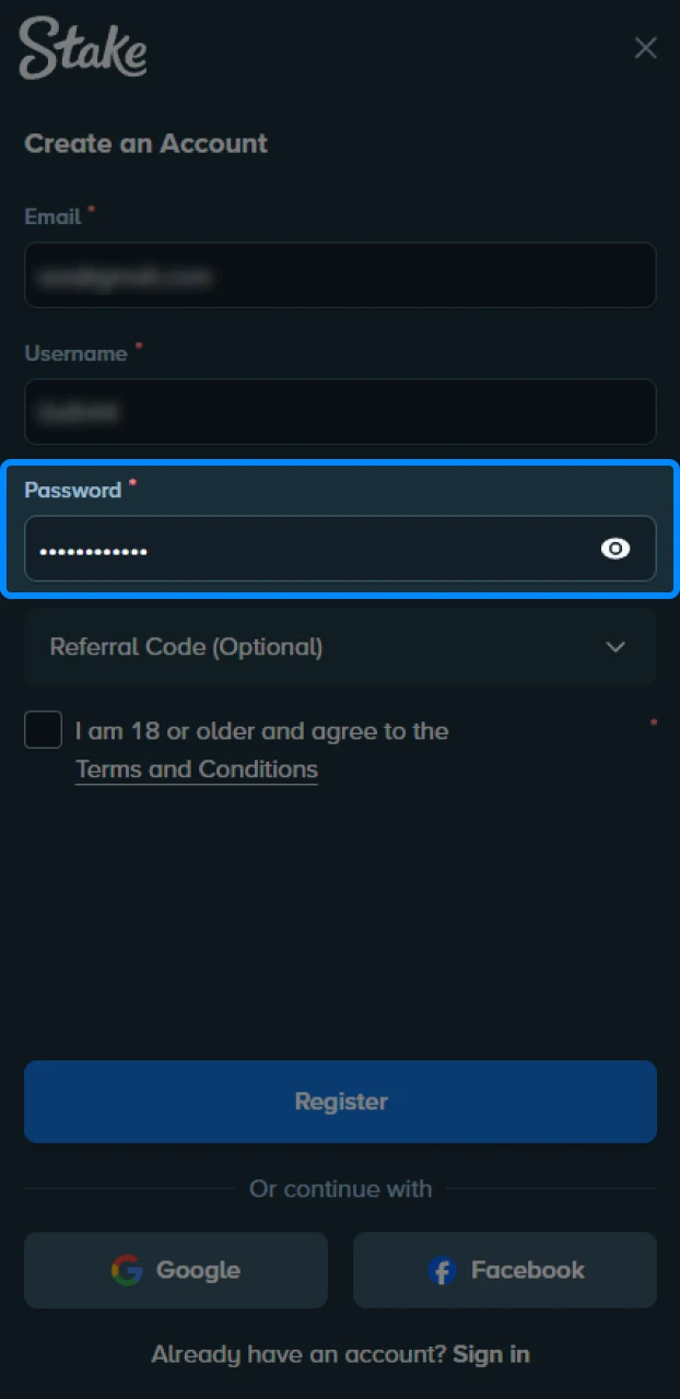 How to create a new user account and set up a profile on an IPL betting app.