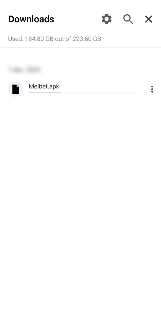 Downloading the APK file for an IPL betting app from the official website on an Android device.